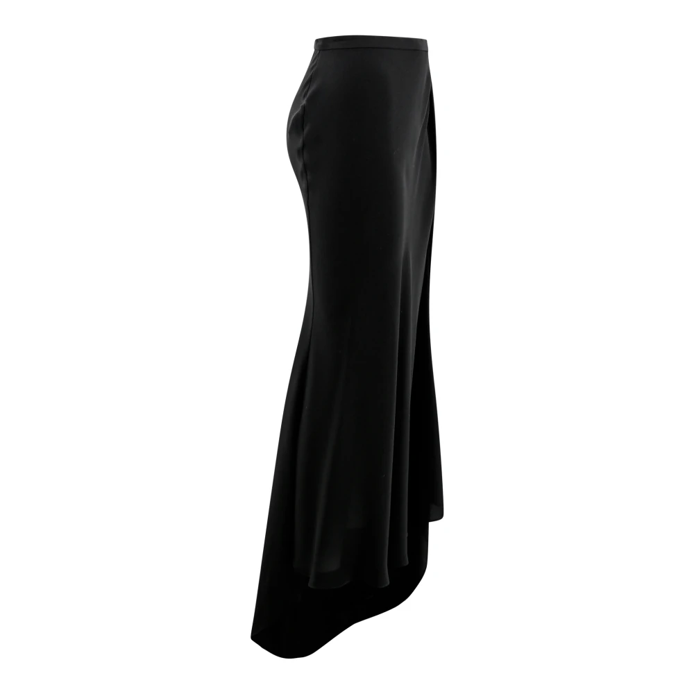 Philosophy di Lorenzo Serafini Zwarte hoge taille asymmetrische rok Black Dames