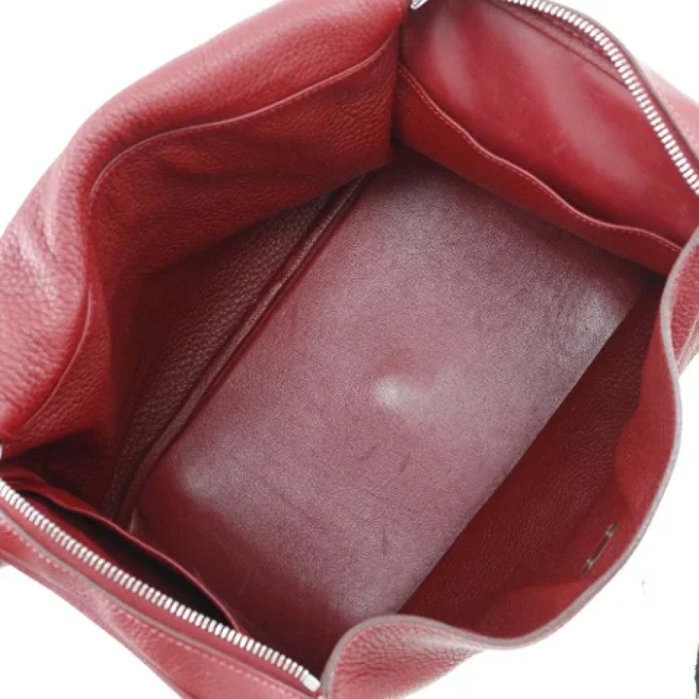 Hermès Vintage Pre-owned Leather shoulder-bags Red Dames