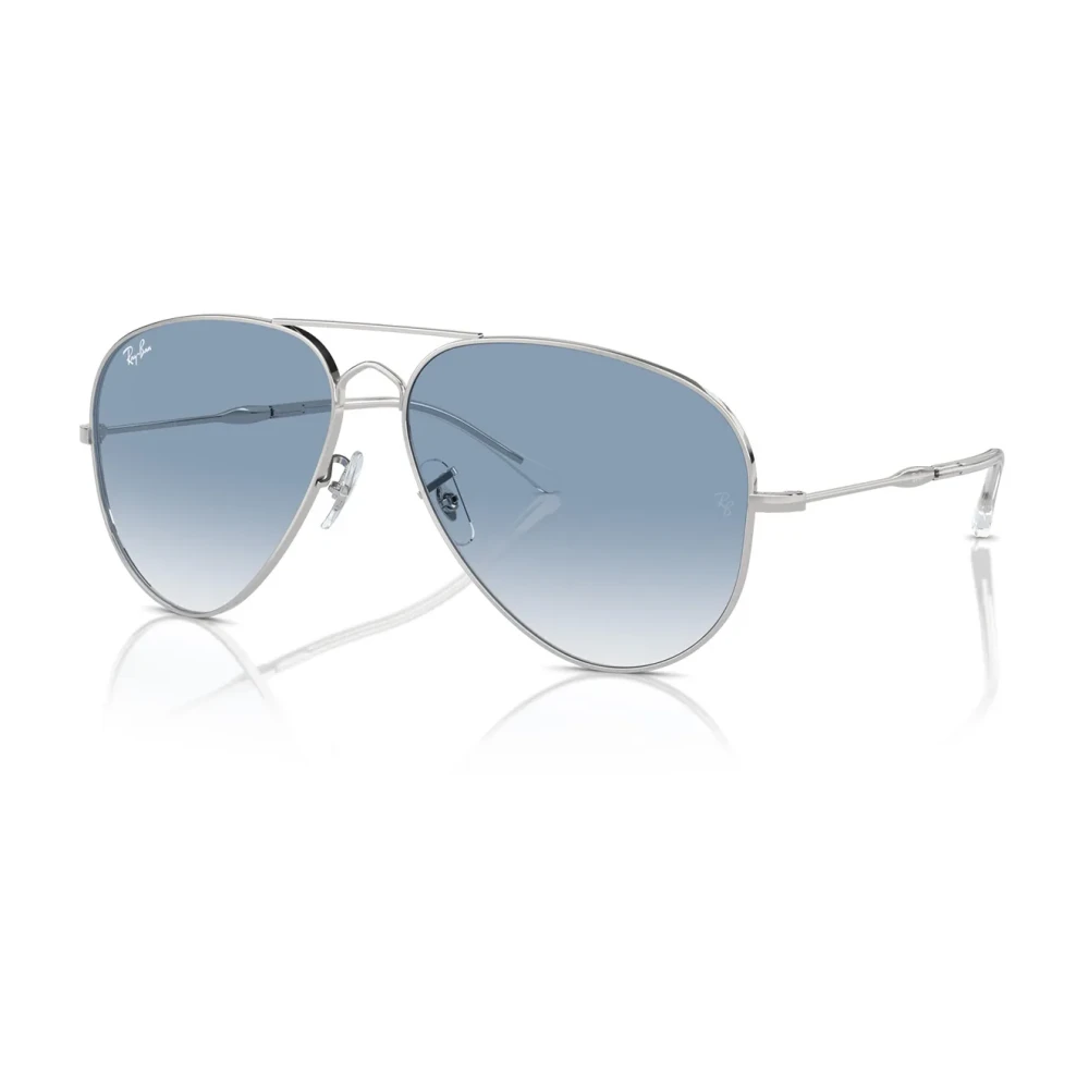 Ray-Ban Unisex Gray Sunglasses, 58 Mm, Vintage Aviator Sunglasses Blue Gradient