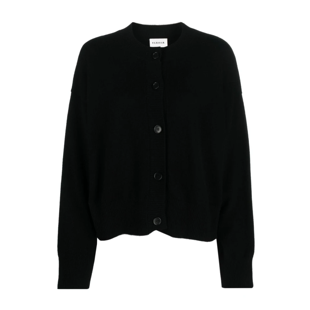 P.a.r.o.s.h. Zwarte Cardigan Sweater Black Dames
