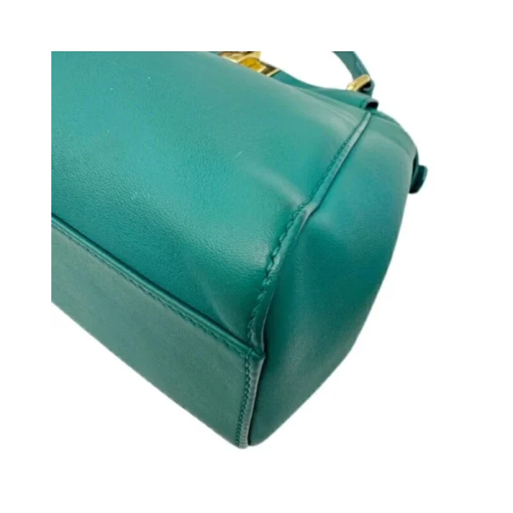 Fendi Vintage Pre-owned Leather handbags Green Dames
