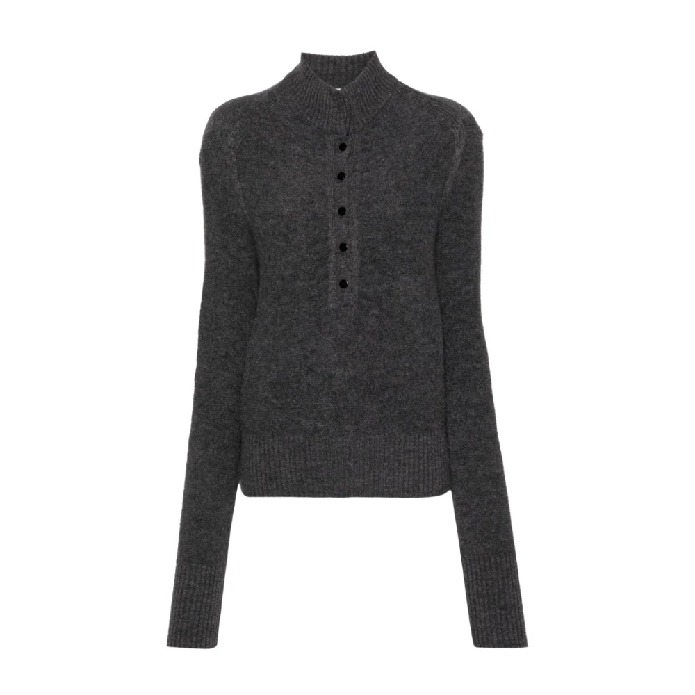 Philosophy di Lorenzo Serafini Grijze Gebreide Wollen Trui Gray Dames