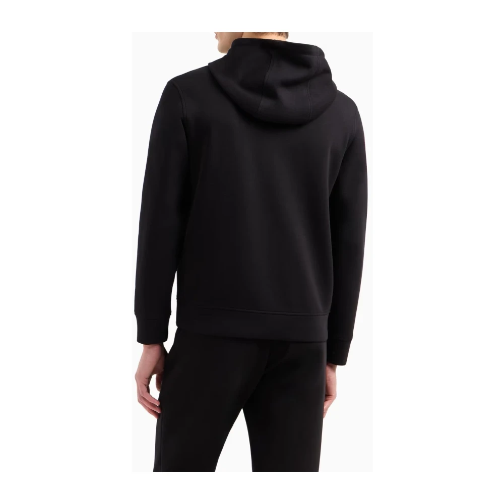 Emporio Armani Omkeerbare Zwarte Blouson Jas Black Heren