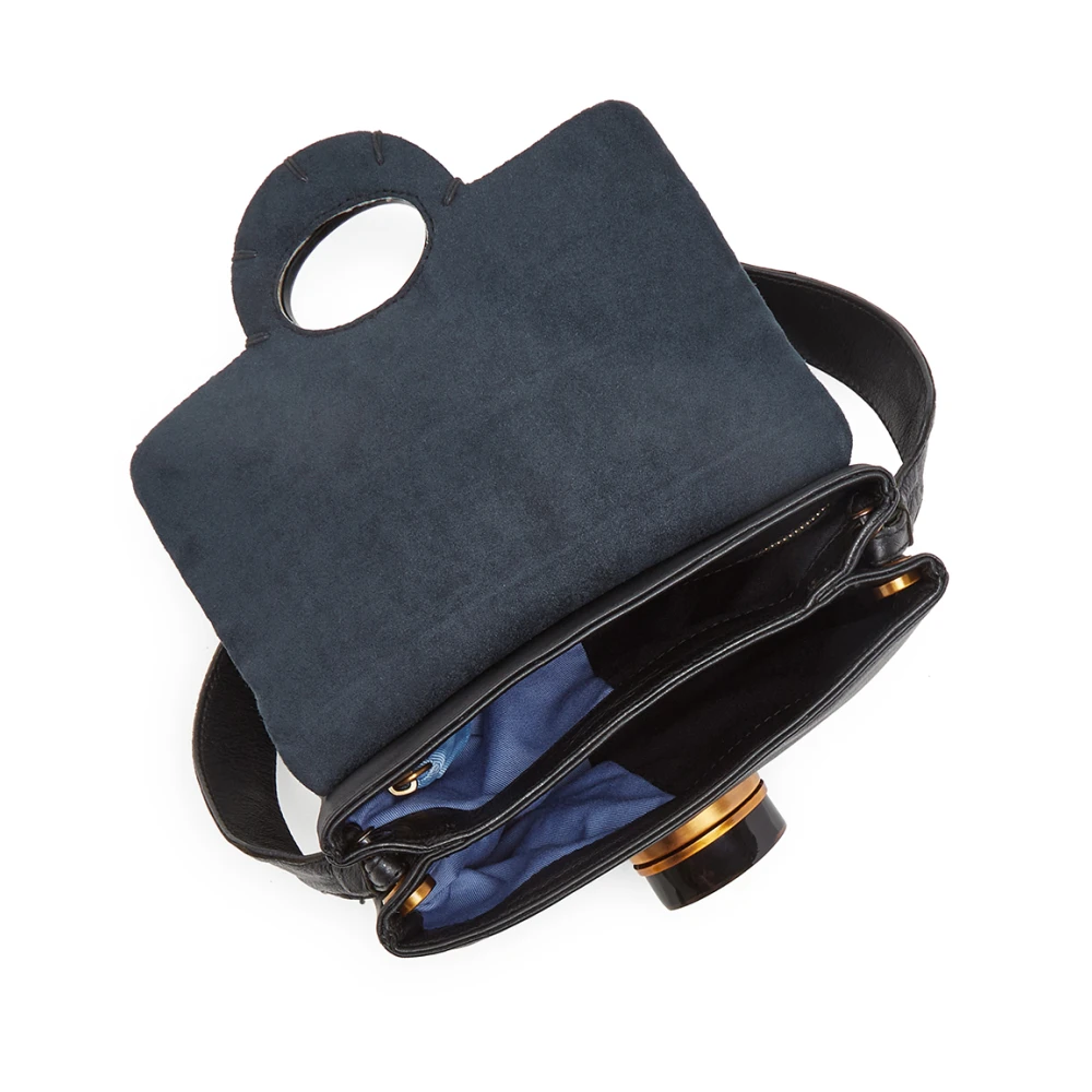 Maliparmi Kleine Puffy Crossbody TAS Black Dames