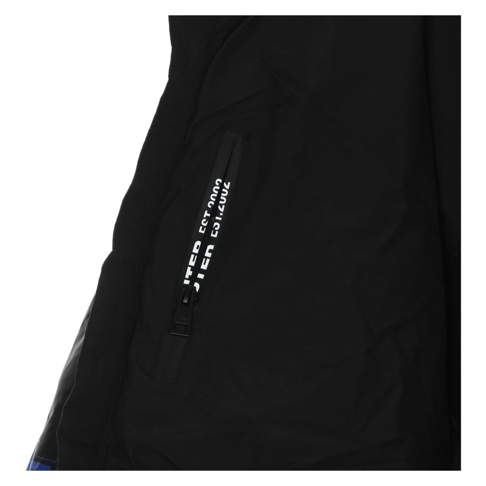 Iuter Zwarte Puffjas met Afneembare Capuchon Black Heren
