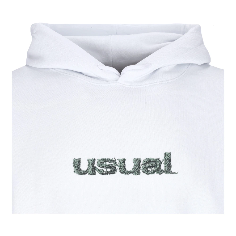 Usual Witte Dionea Hoodie Sweatshirt met lange mouwen White Heren