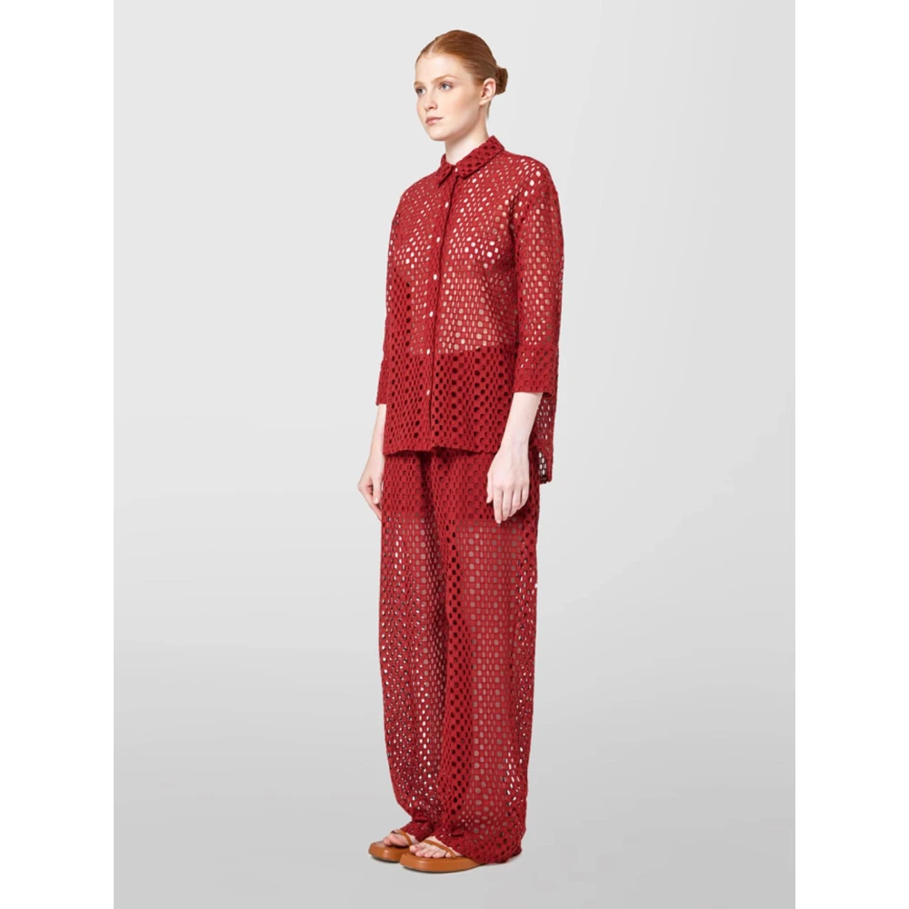 Alpha Studio Stijlvol Overhemd Red Dames