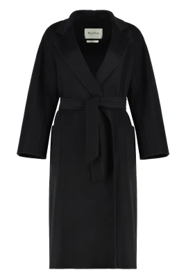 Svart Cashmere Ikonisk Vinterrock