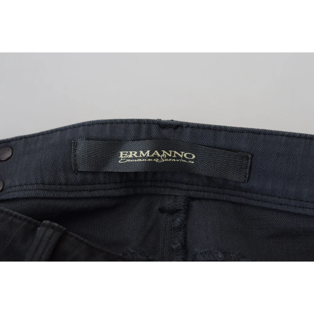 Ermanno Scervino Zwarte Skinny Jeans Lage Taille Black Dames