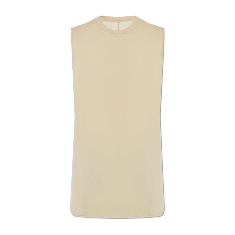 Rick Owens T-shirt Basic Beige Heren
