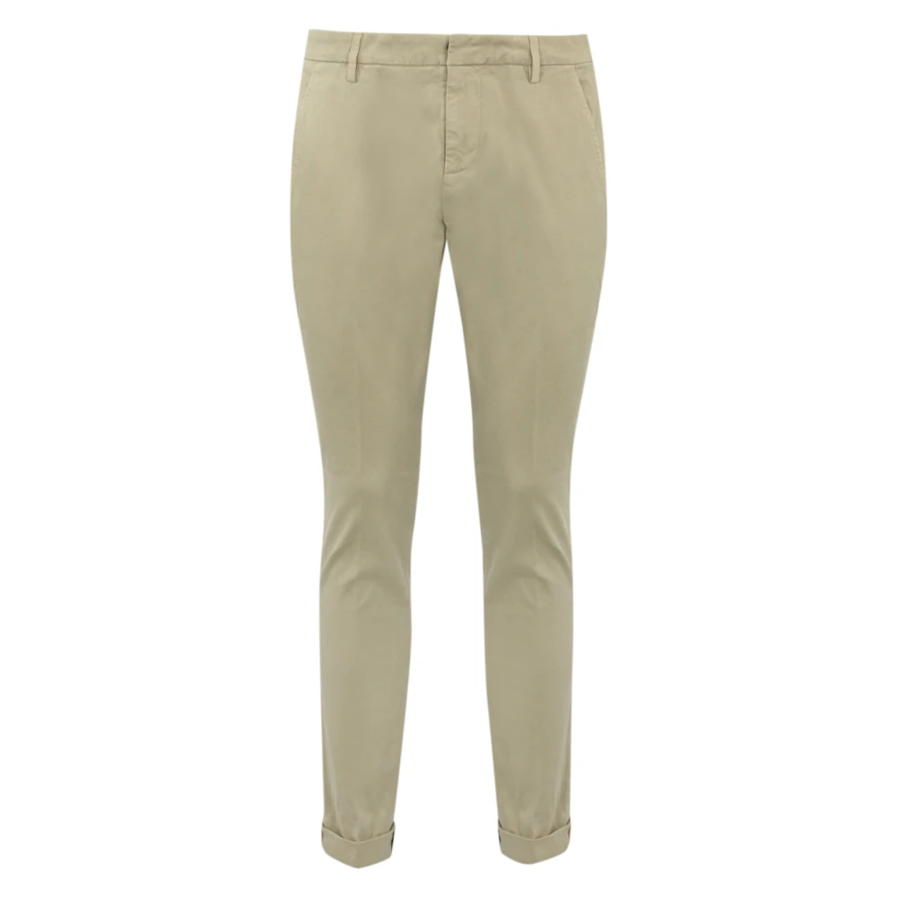 Dondup Beige Katoen Stretch Slim Fit Broek Beige Heren