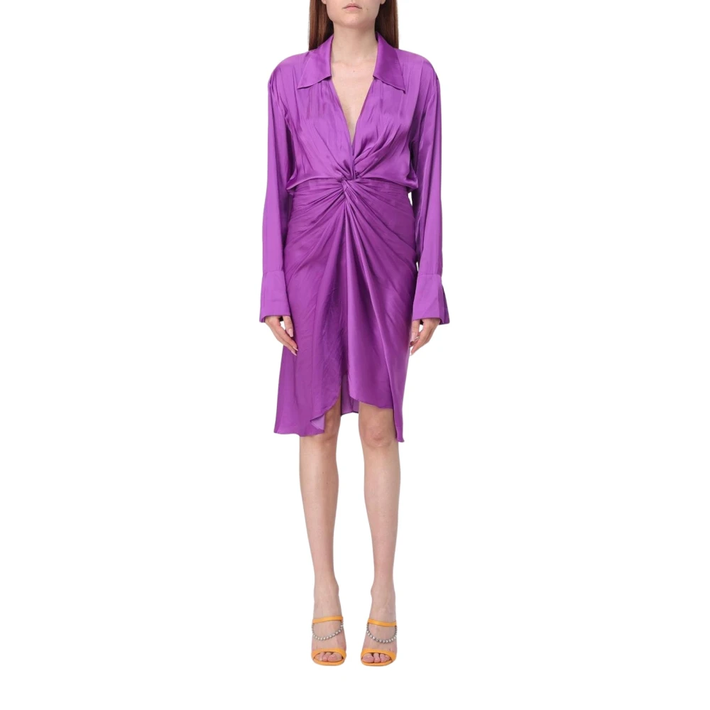 Zadig & Voltaire Women's Purple Silk Mini Dress - Midi Dresses - S - Dresses