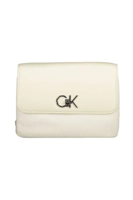 Beige Polyester Handväska med Kedjehandtag