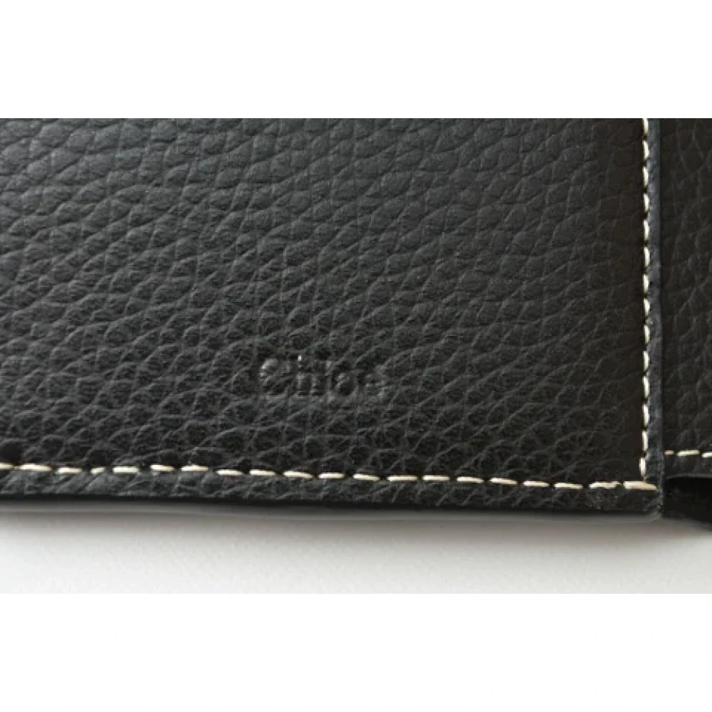 Chloé Pre-owned Leather wallets Black Dames