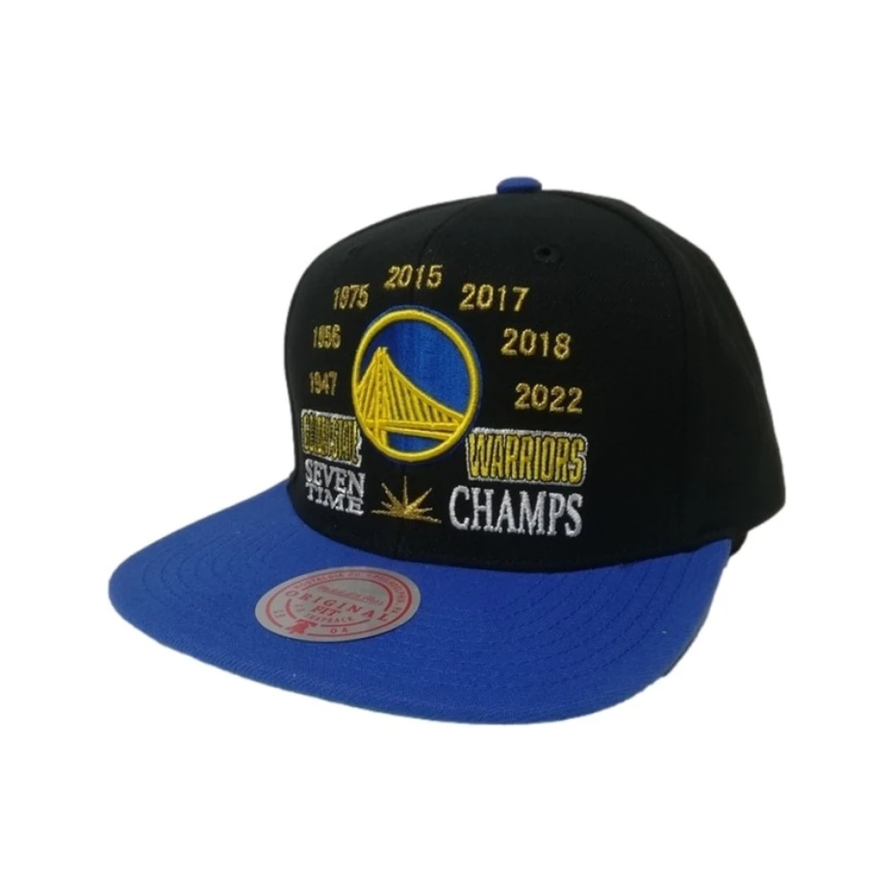 Mitchell & Ness Svart Golden State Champ Snapback Mössa Multicolor, Herr