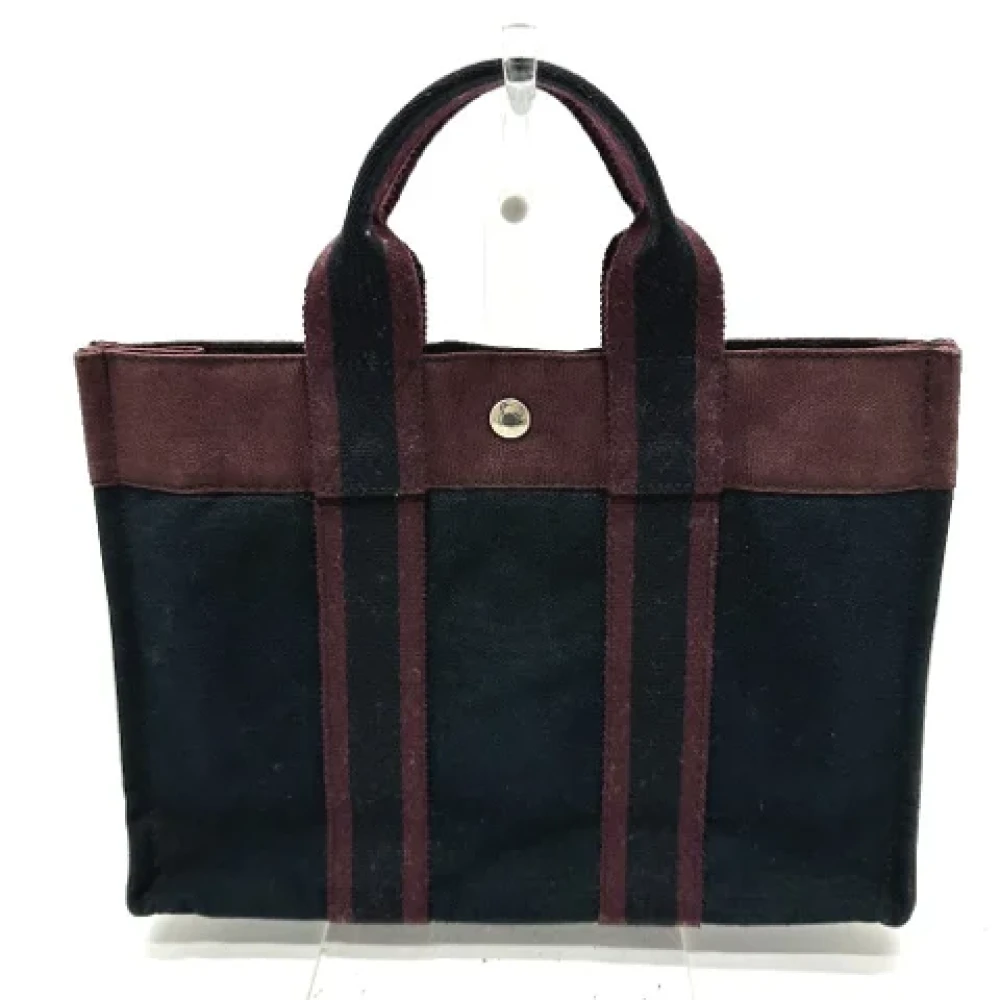 Hermès Vintage Pre-owned Fabric handbags Black Dames