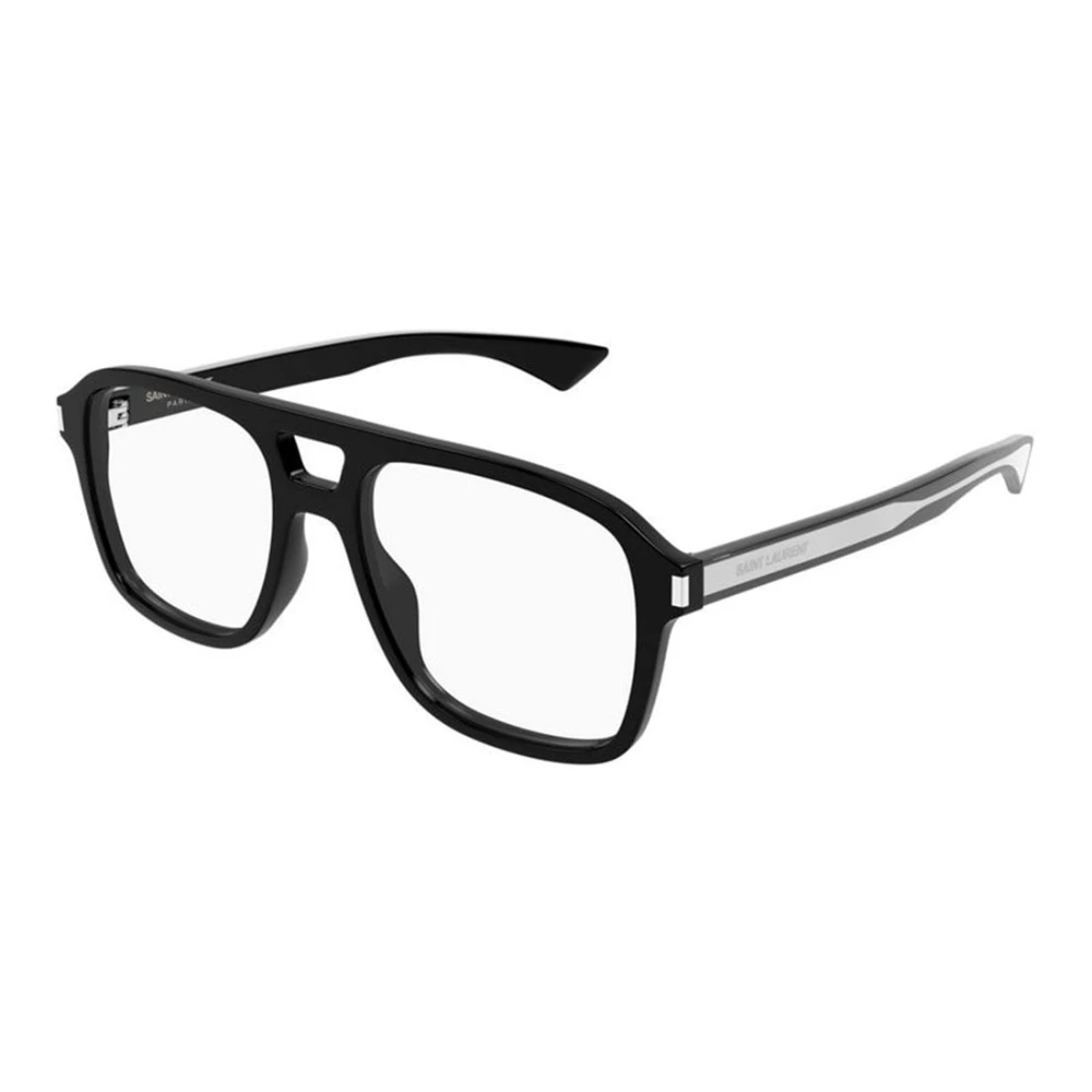 Saint Laurent Men's Black Glasses, 55 Mm, Optical Frame