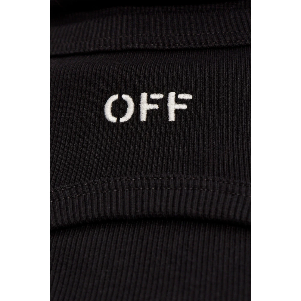 Off White Tweelaagse jurk Black Dames