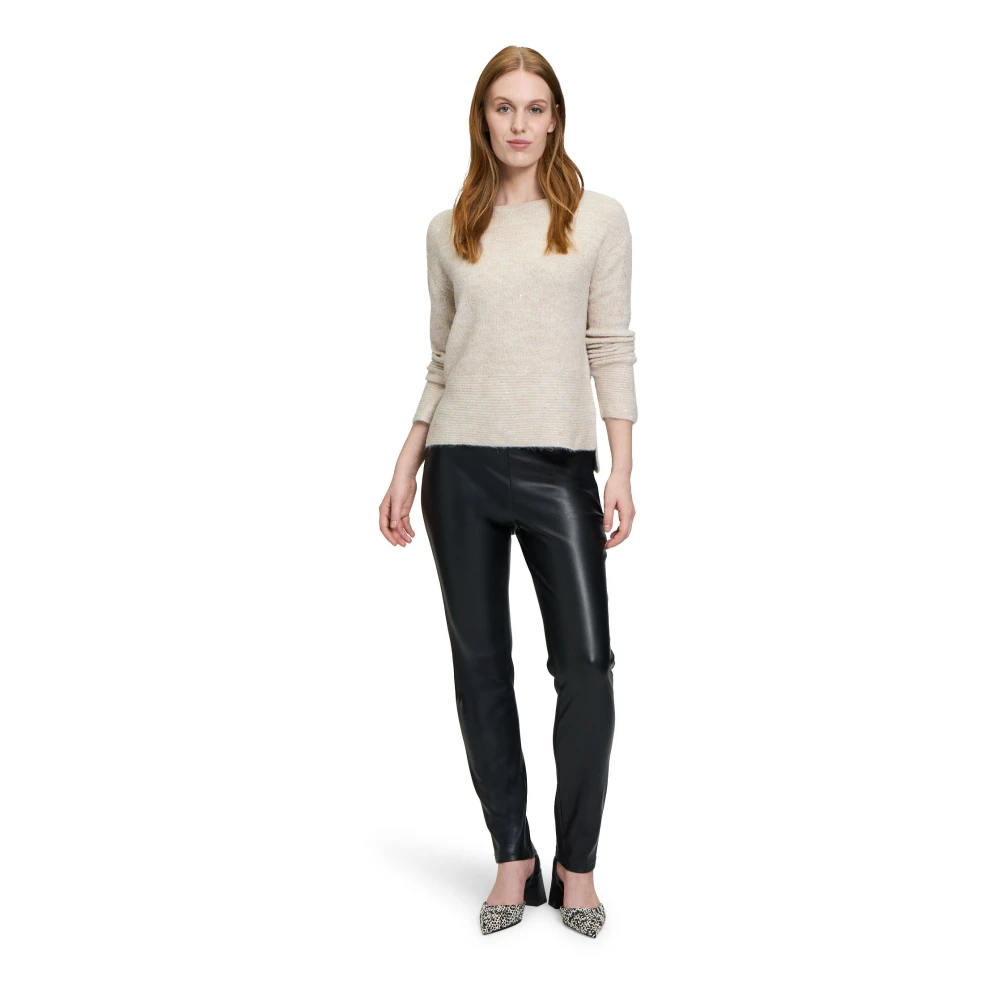Betty Barclay Gebreide trui met Effectgaren Beige Dames
