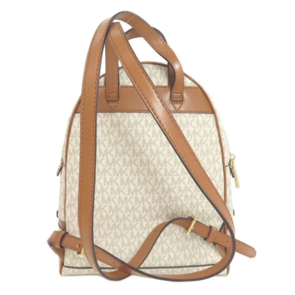 Michael Kors Pre-owned Canvas backpacks White Dames