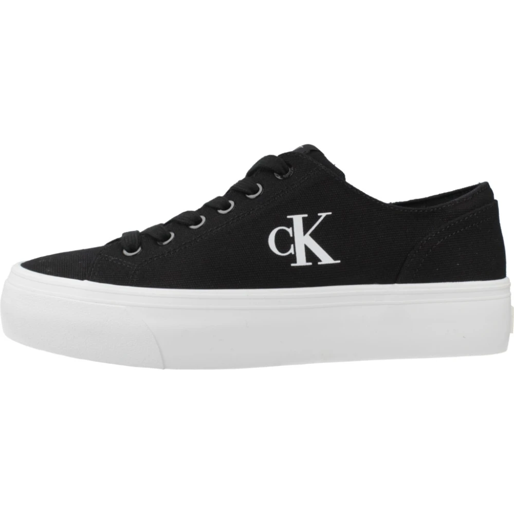 Calvin Klein Vulc Flatform Low Dames Schoenen Zwart