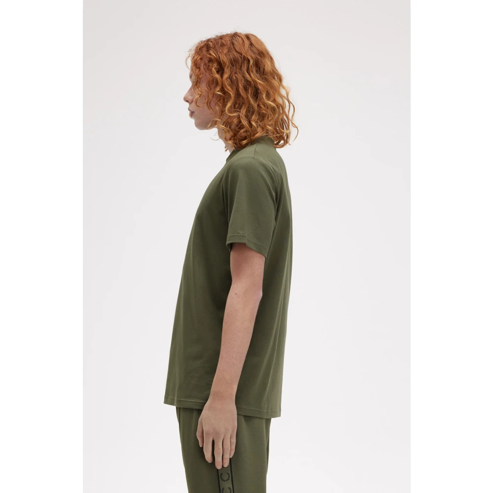 Fred Perry Geborduurd T-shirt Groene Top Green Heren