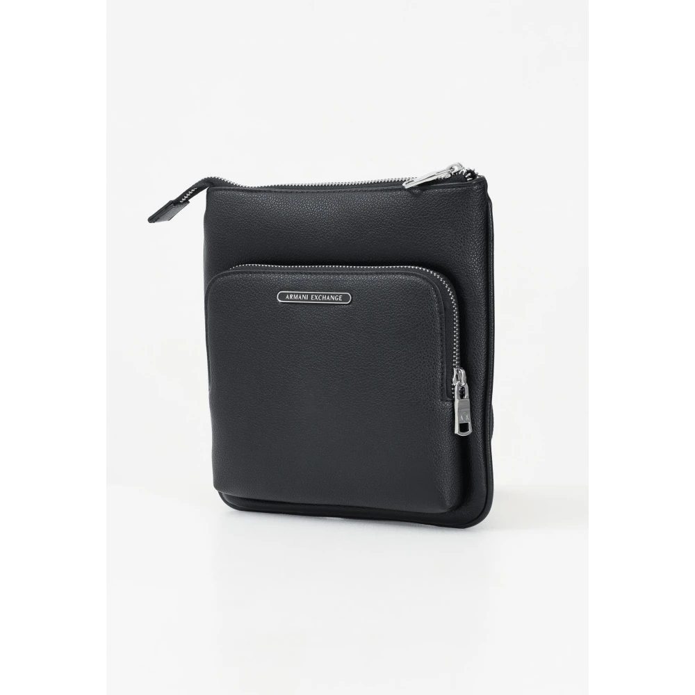 Armani Exchange Zwarte heren crossbody tas lente zomer Black Heren