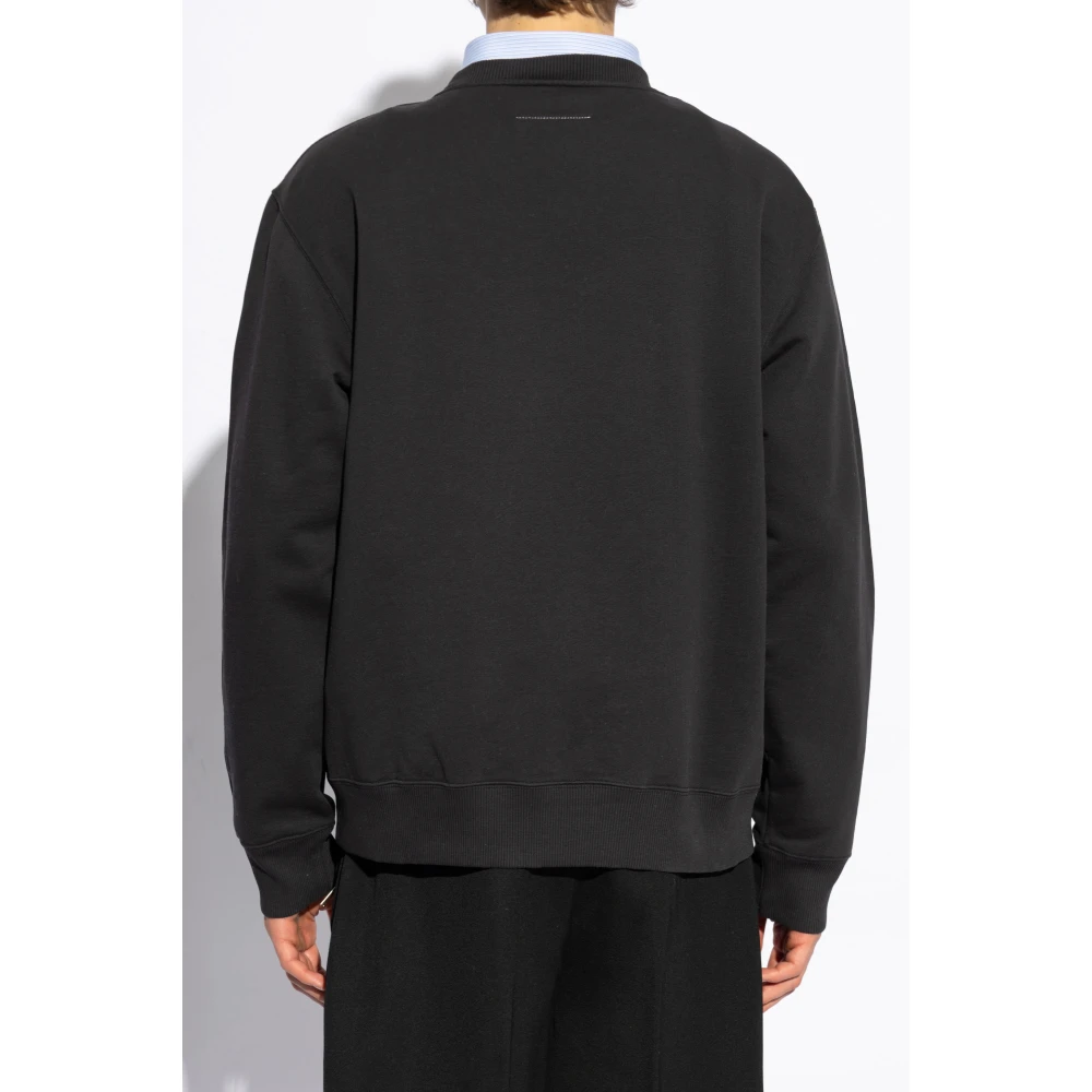 MM6 Maison Margiela Gedrukte sweatshirt Black Heren