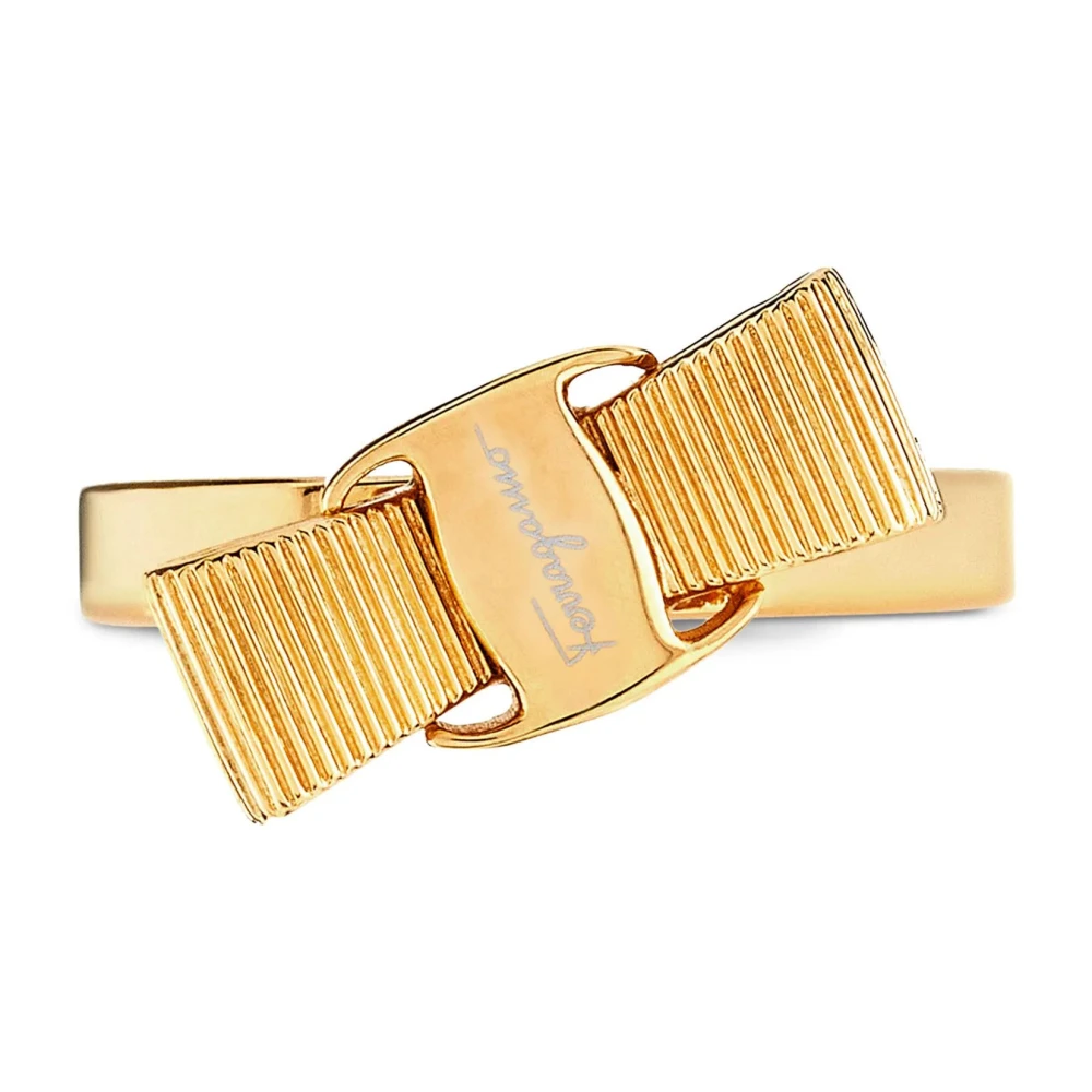 Ferragamo Women's Yellow Vara Bow Ring