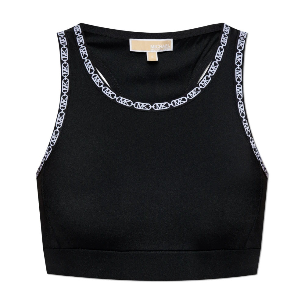 Michael Kors Logo Tape Sportbeha Black Dames
