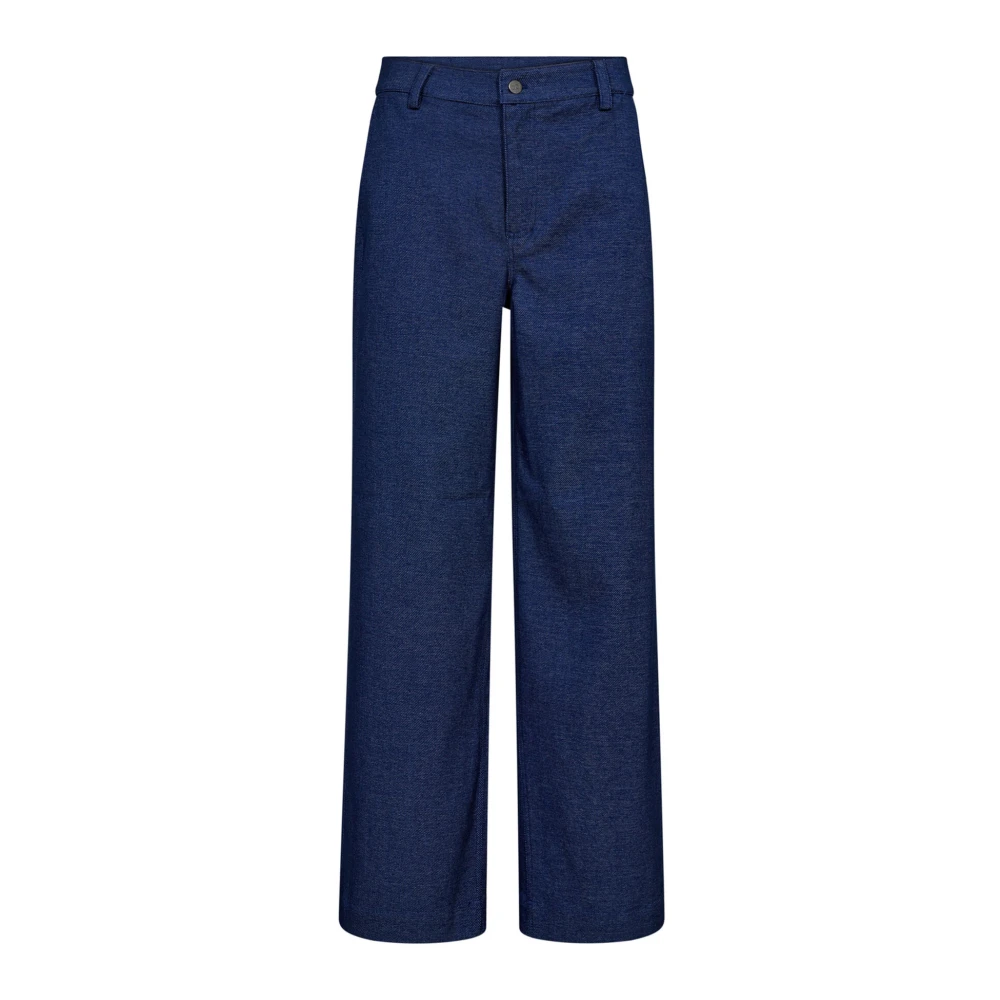 Co'Couture Wijde Broek Blue Dames