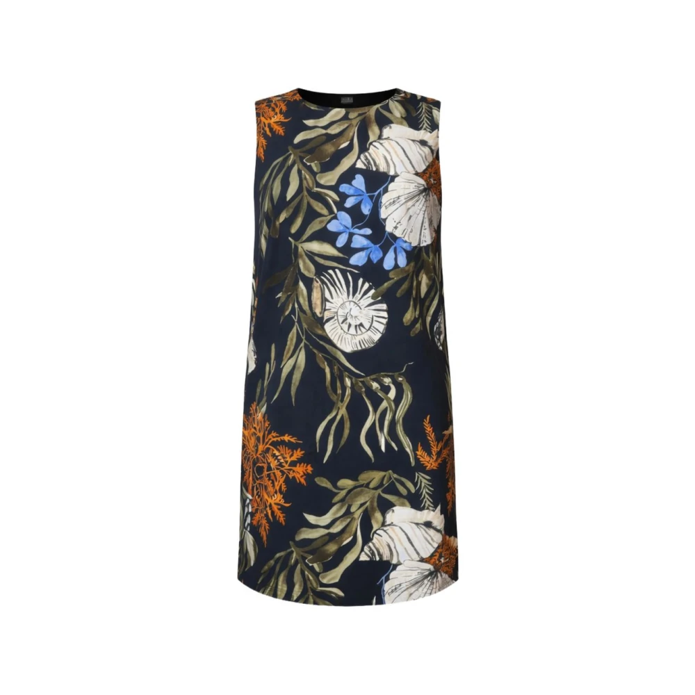 Marella Women's Black Short Dresses, S, Sultano Printed Dress
