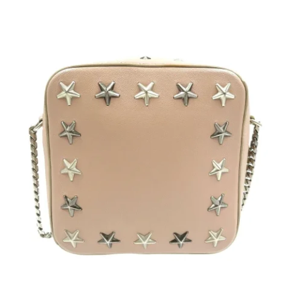 Jimmy Choo Pre-owned Leather shoulder-bags Pink Dames