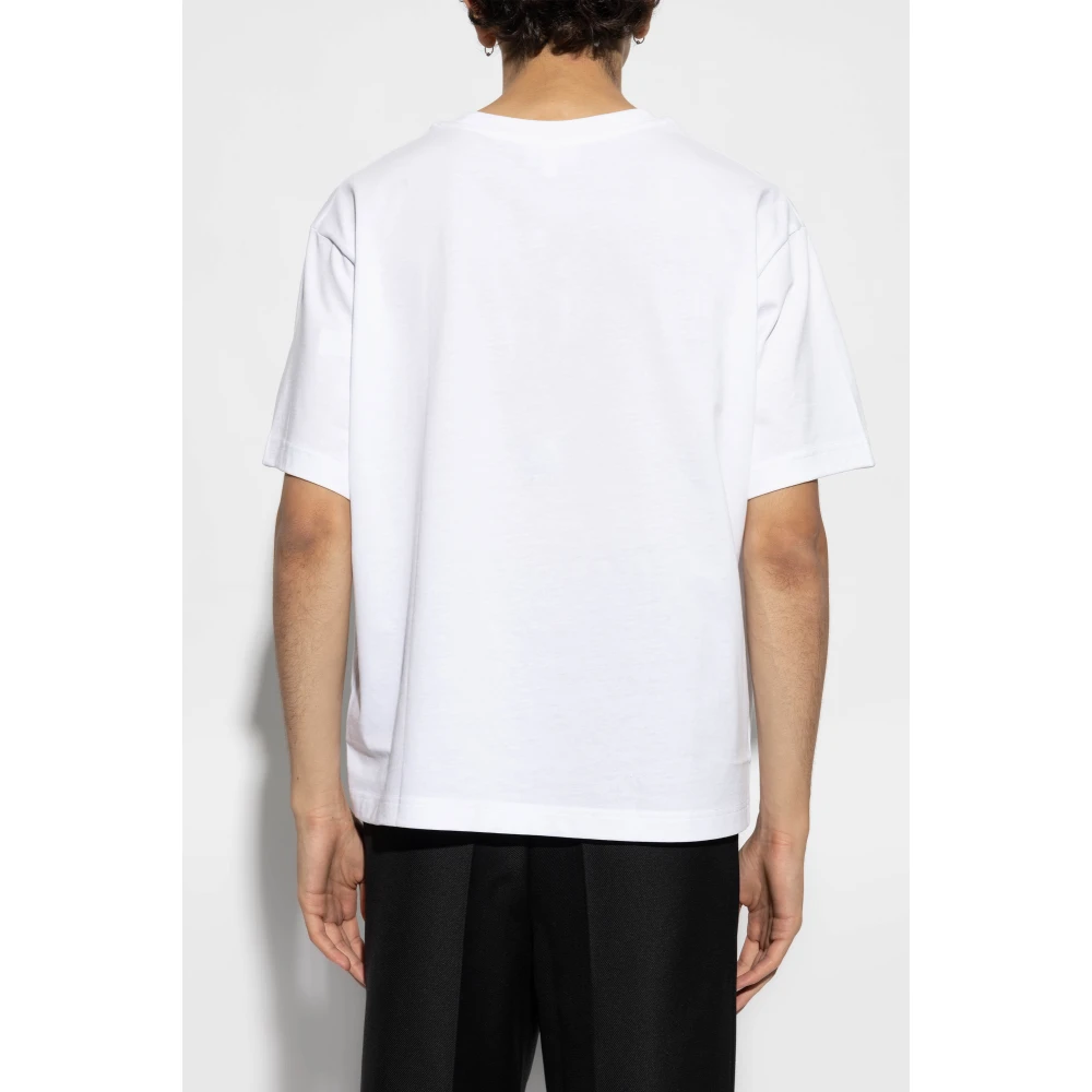 Lacoste Gedrukte top White Heren