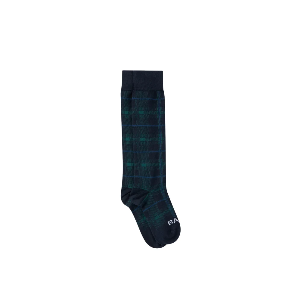 Saint Barth Tartan Jacquard Kniekousen Groen Blauw Blue Unisex