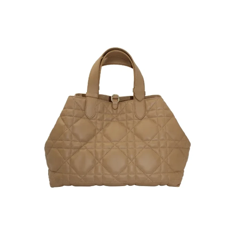 Dior Vintage Pre-owned Leather handbags Brown Dames
