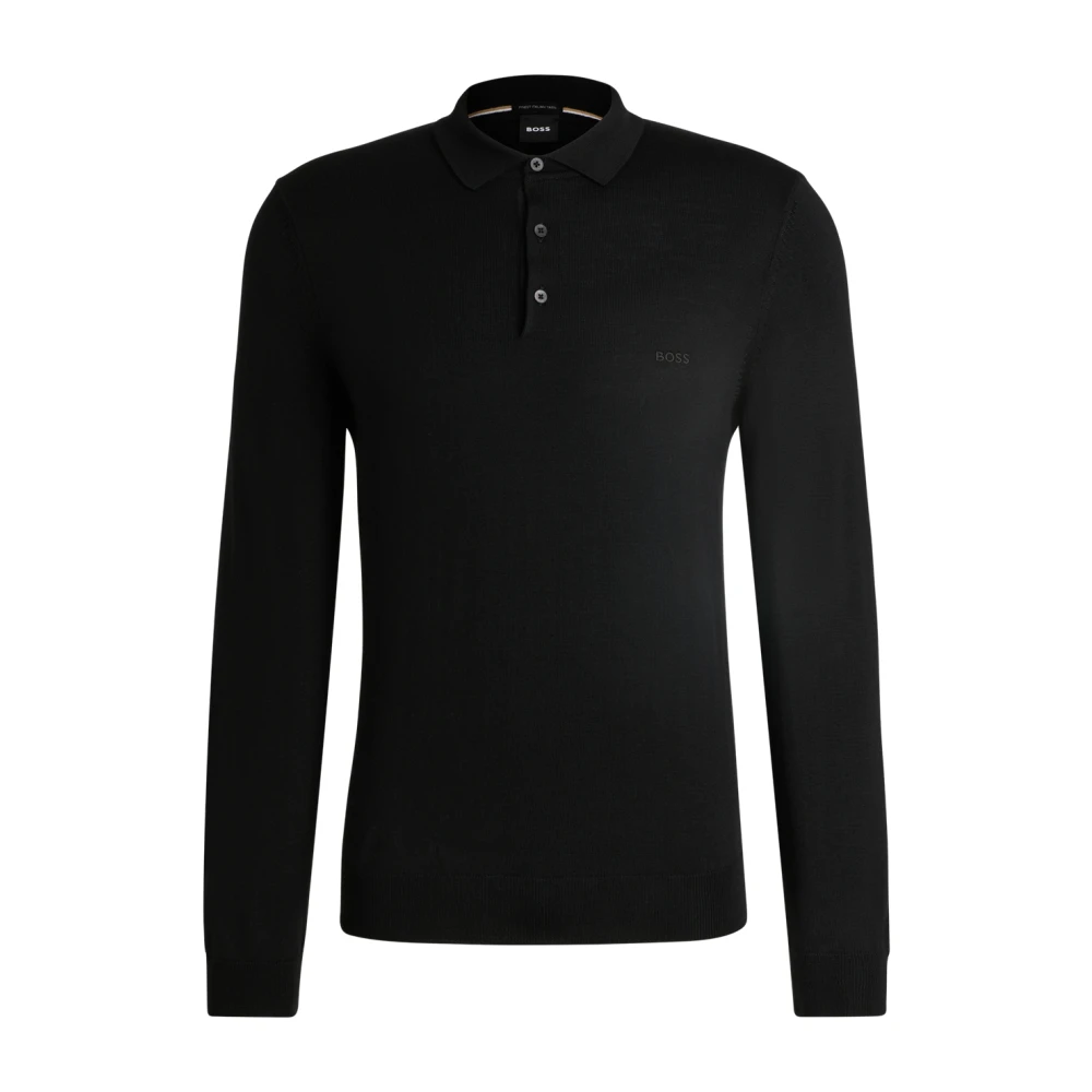 Hugo Boss Wollen gebreide kleding in Botto-L stijl Black Heren
