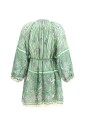 robe-mini-rayee-avec-encolure-en-trou-de-serrure
