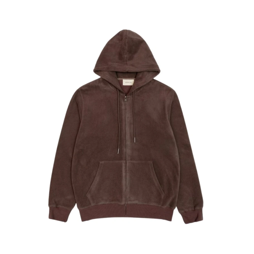 Gianni Lupo Teddy Hoodie med dragkedja Brown, Herr