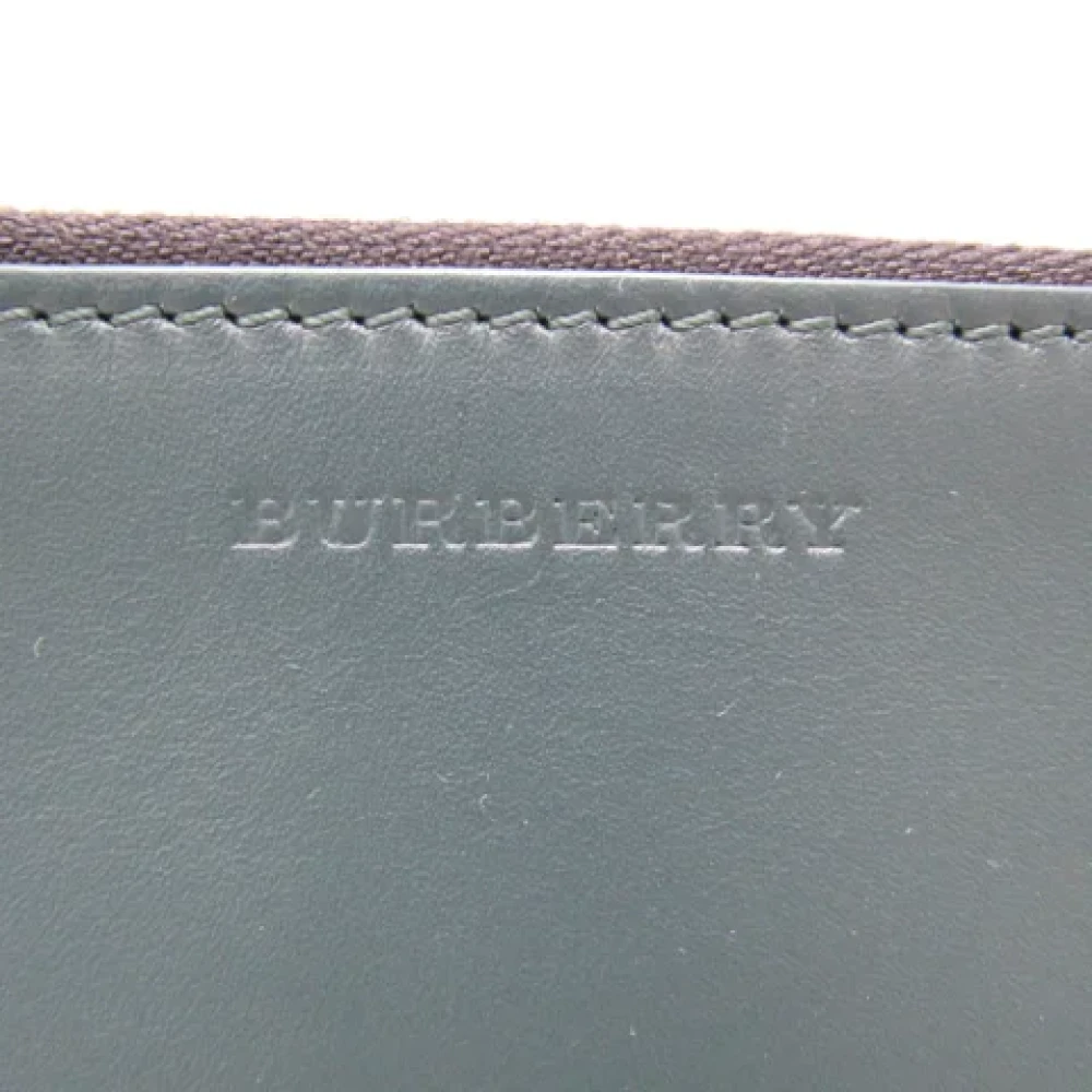 Burberry Vintage Pre-owned Leather clutches Green Dames