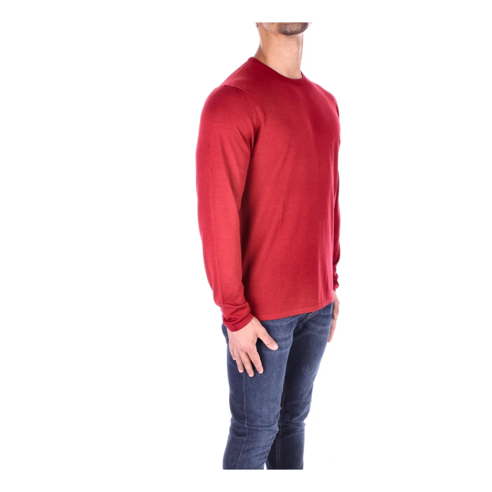Aspesi Wollen-zijde mix pullover Red Heren