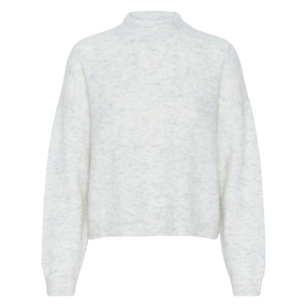 Gestuz Women's Gray Cozy Debbiegz Pullover Knit Jumper - Turtlenecks - S - Knitwear