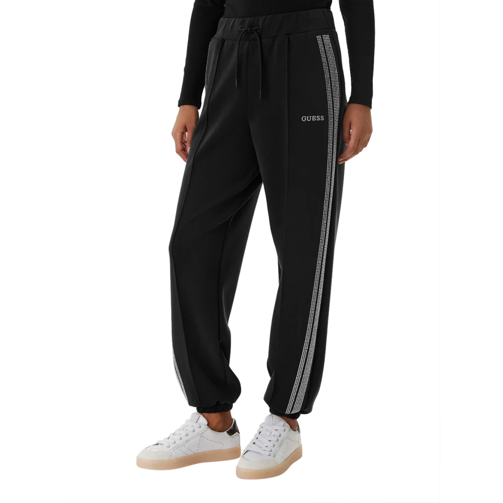 Guess Women's Black Sweatpants, Xs, Berthe Cuffed Jogger Pant