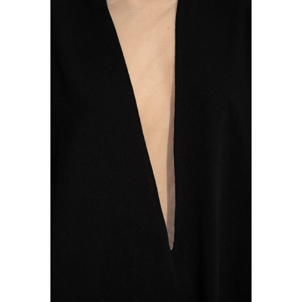 MM6 Maison Margiela Losvallende jurk Black Dames