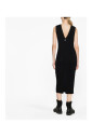 robe-midi-noire-en-tricot-avec-logo