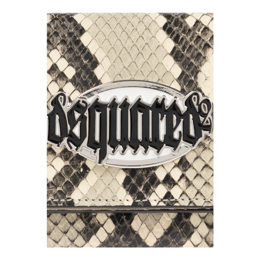 Dsquared2 Portemonnee met logo Beige Dames