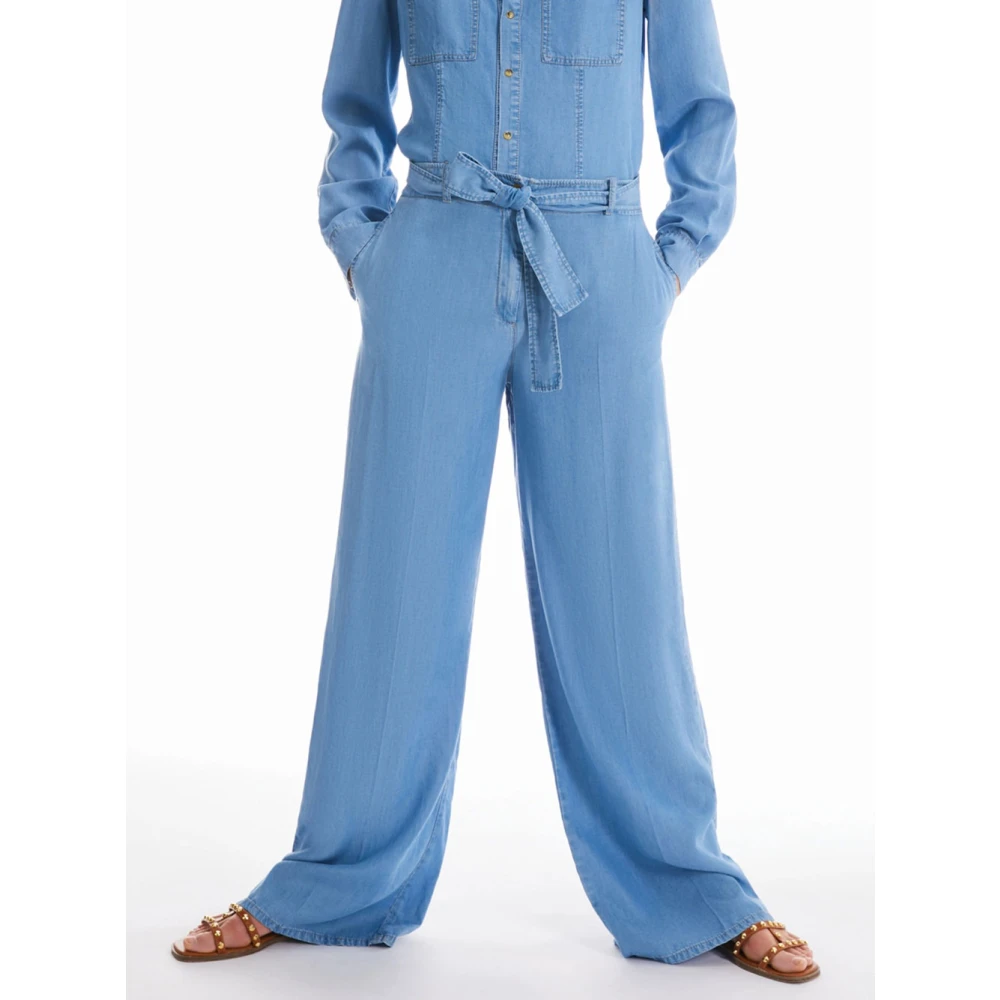 Pennyblack Wijde Pijp Denim Jeans Blue Dames