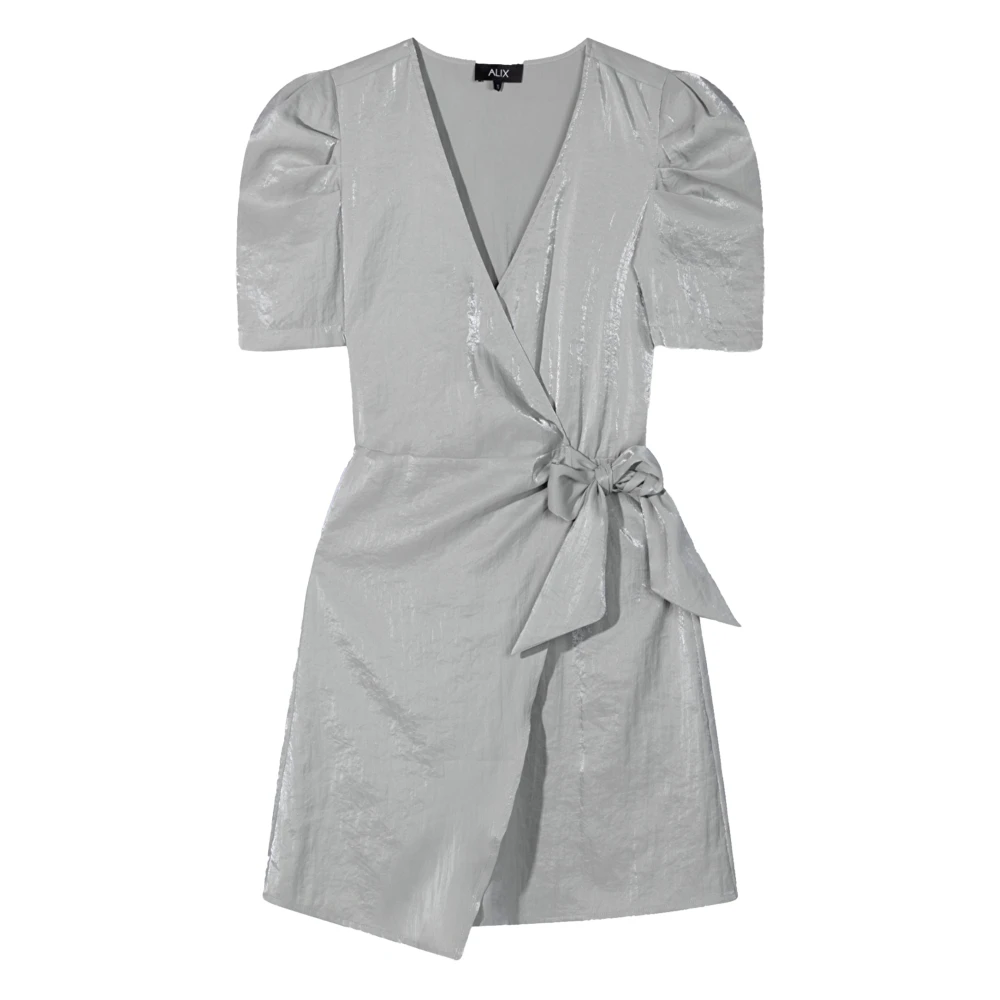 Alix The Label Lurex Wikkeljurk Gray Dames