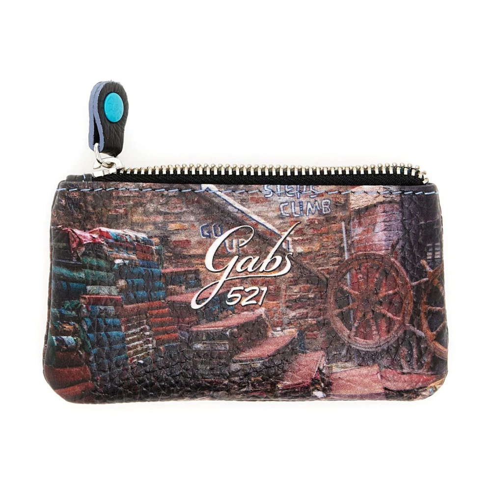 Gabs Vrouw Bruin Kleurrijke Rits Sleutelhanger