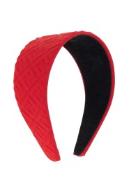 Rotes Haarband mit erhöhtem Monogramm